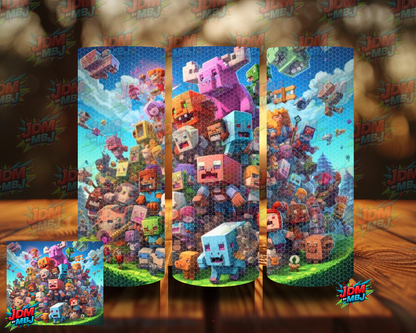 Rhinestone Minecraft 20oz Sublimation Prints