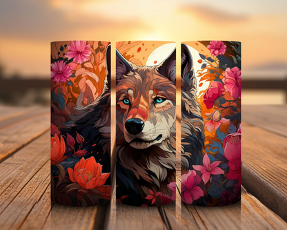 Inspirado en impresiones de sublimación de lobos