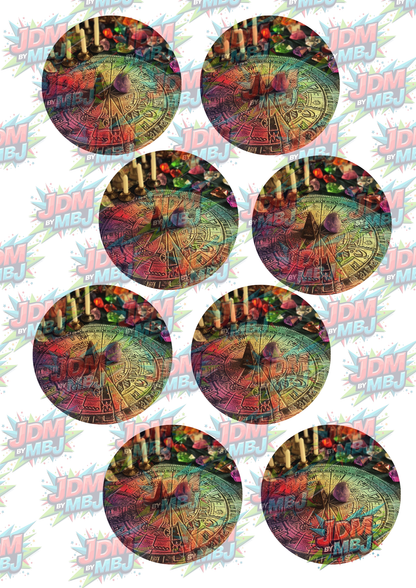 Impresiones de sublimación de posavasos para coche (8 por página)