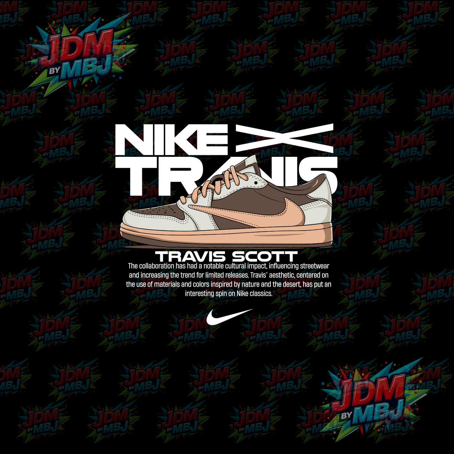 Iron On - Nike "Travis Scott" White DTF