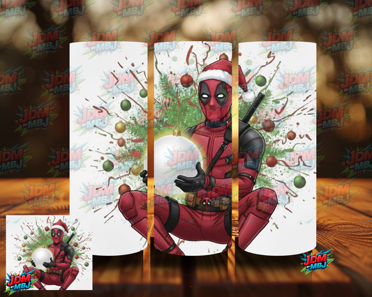 Inspired by Deadpool Christmas Ball Sublimation Prints
