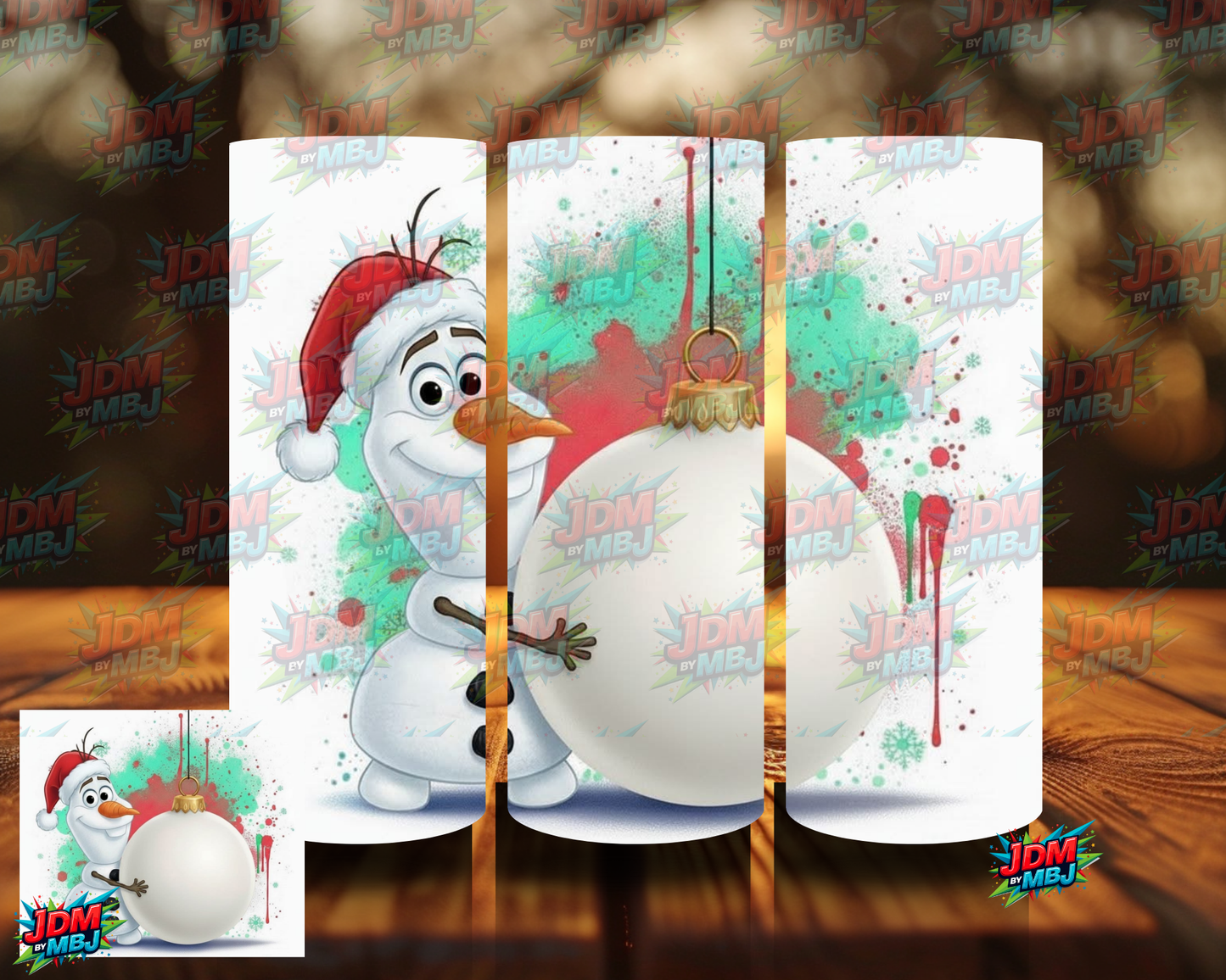 Inspired by Olaf Christmas Ball Sublimation Prints