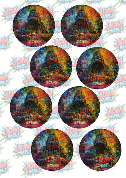 Impresiones de sublimación de posavasos para coche (8 por página)