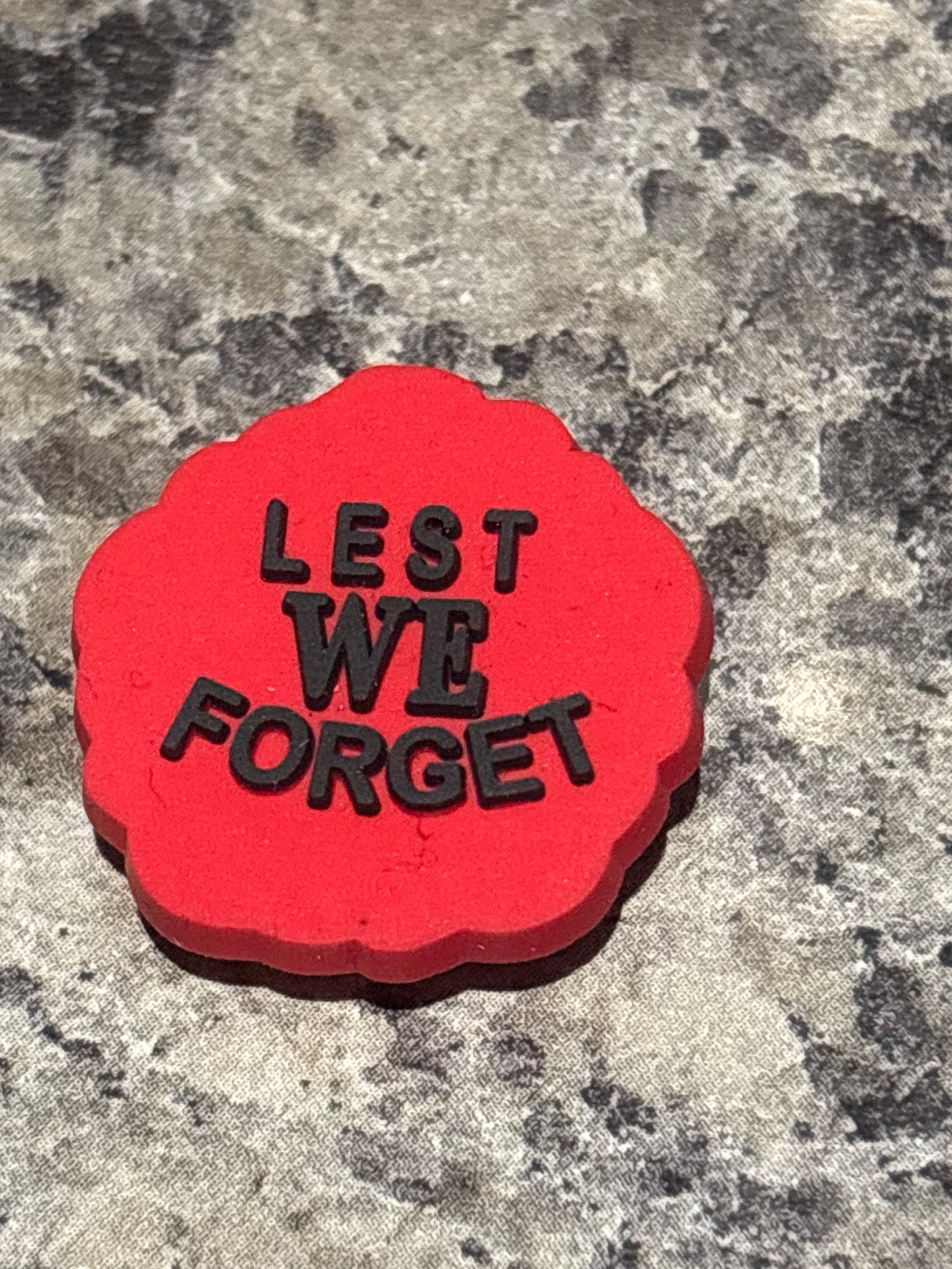 Inspired by Lest We Forget Shoe Charm's