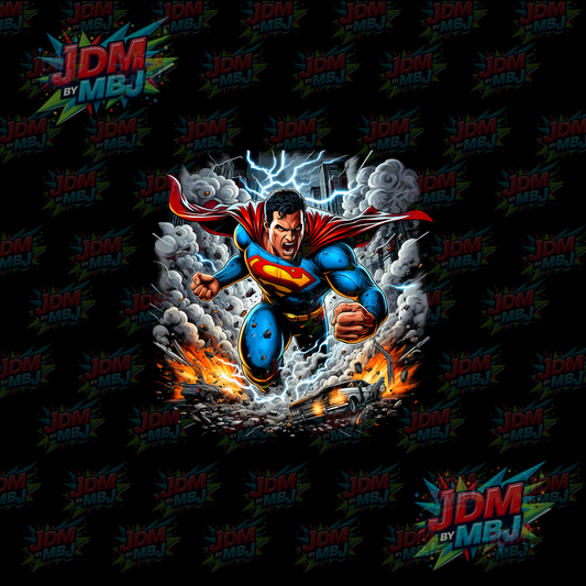 Iron On - Superhero Halftone DTF