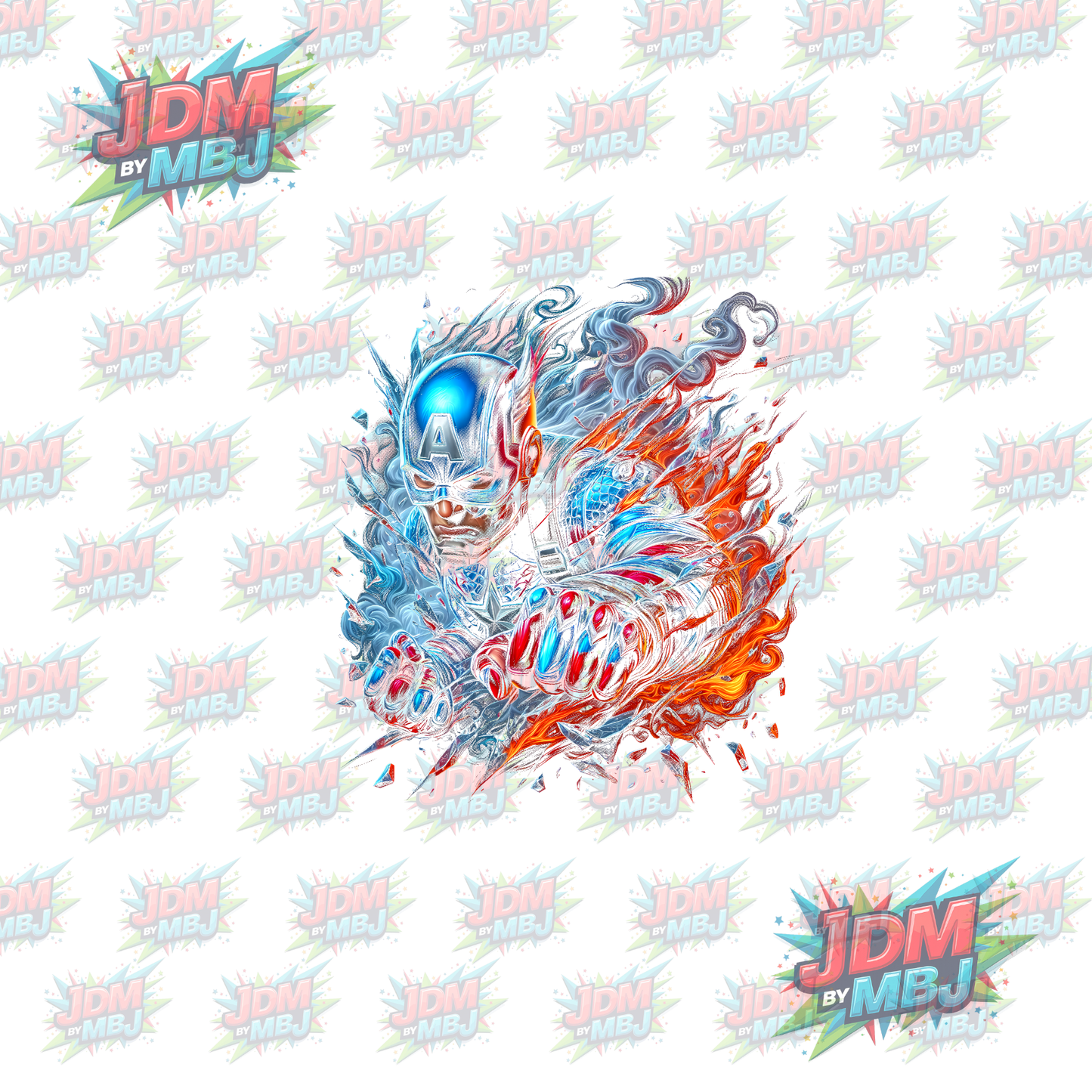 Iron On - Superhero Halftone DTF