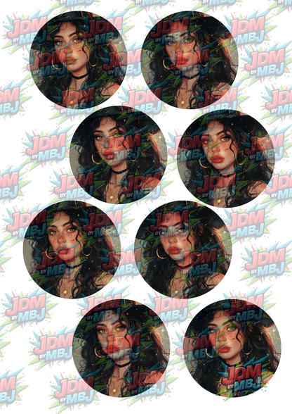 Impresiones de sublimación de posavasos para coche (8 por página)