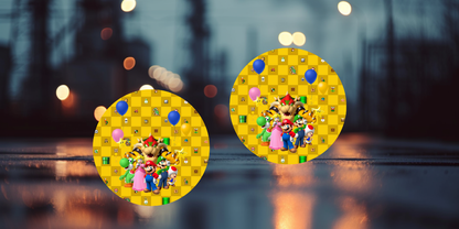 Impresiones de sublimación de posavasos de Super Mario (8 por página)