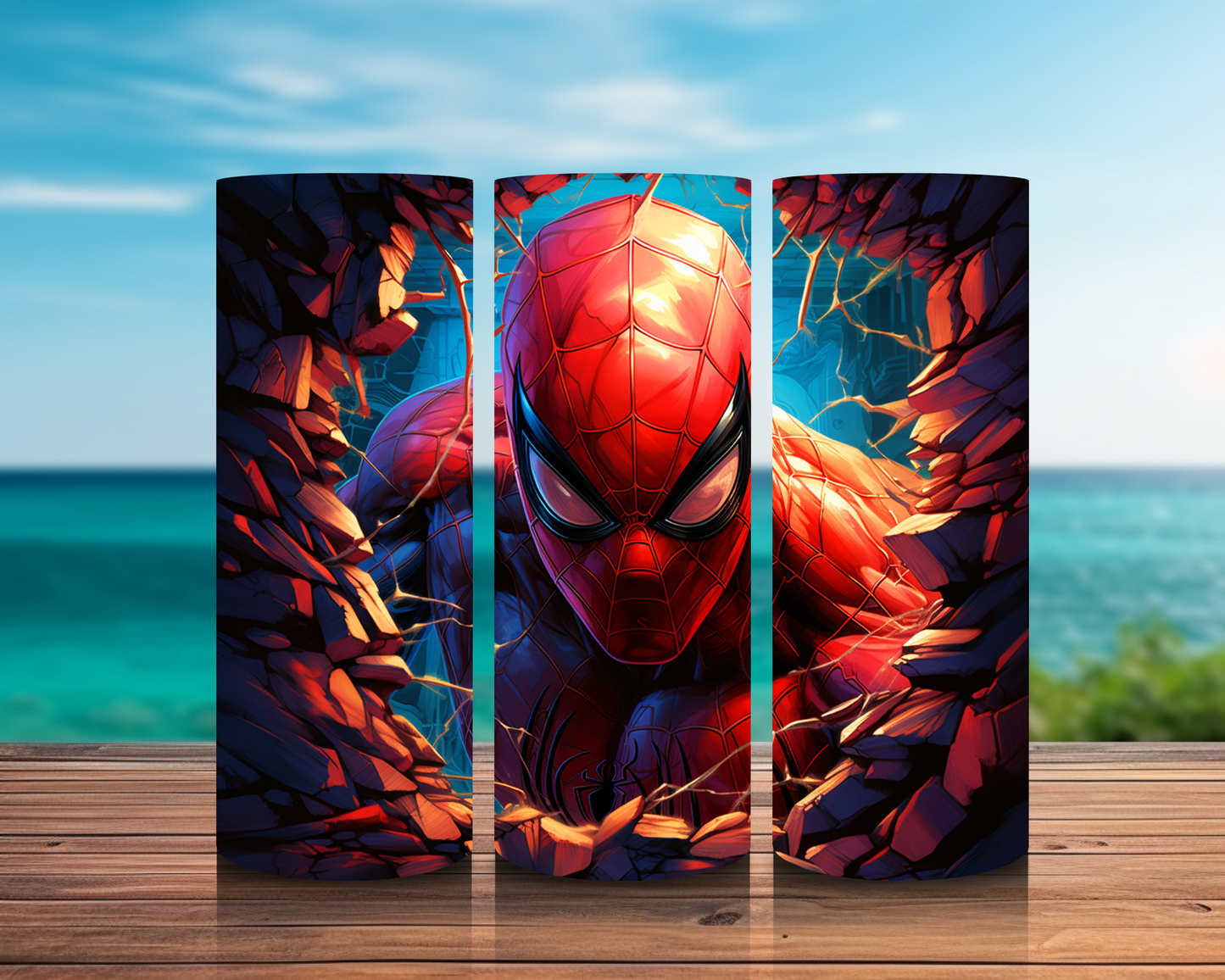 Inspirado en superhéroes 3D en impresiones de sublimación de pared