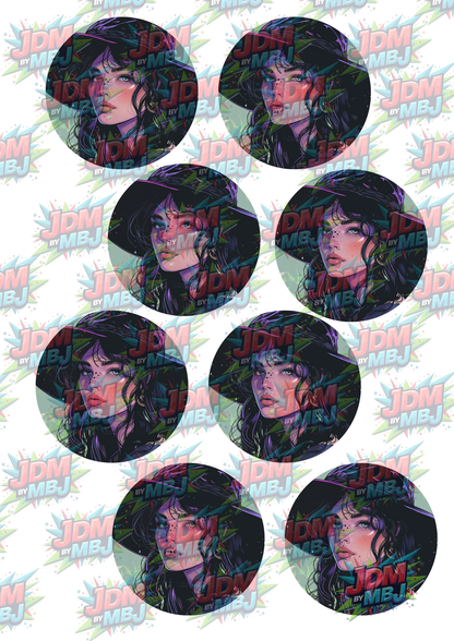 Impresiones de sublimación de posavasos para coche (8 por página)