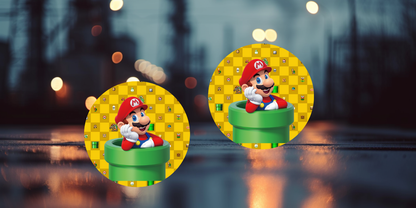 Impresiones de sublimación de posavasos de Super Mario (8 por página)