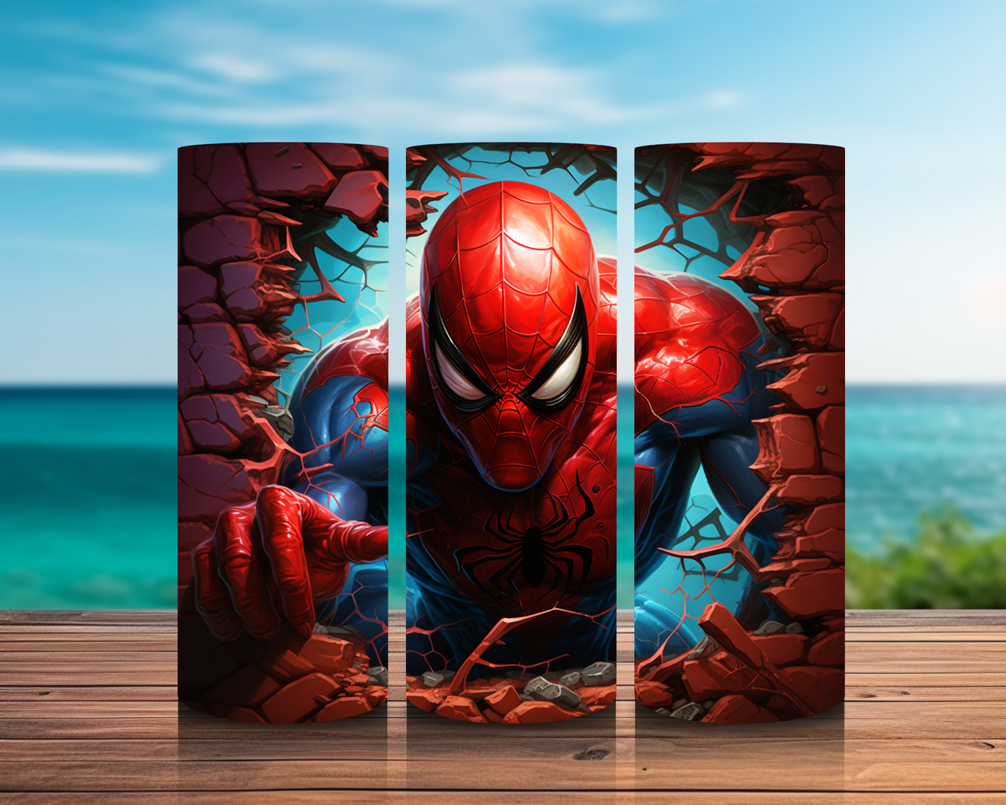 Inspirado en superhéroes 3D en impresiones de sublimación de pared