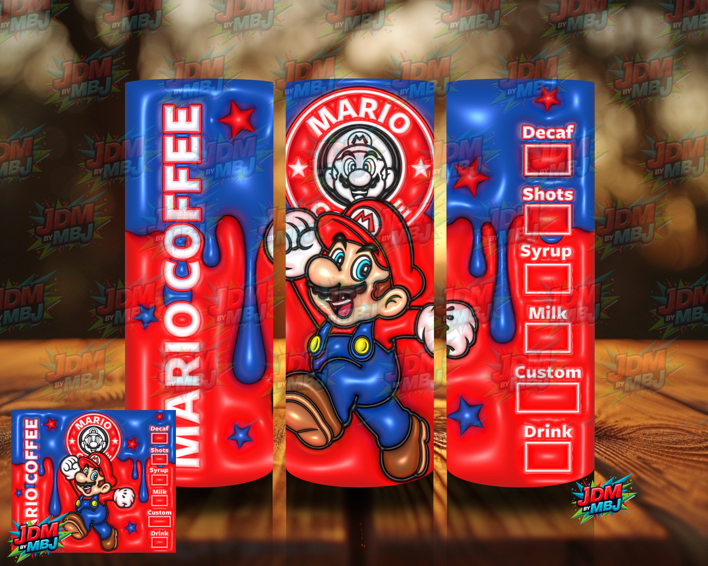 Bubble Style "Coffee" Sublimation Prints