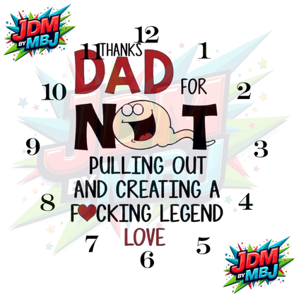 Impresiones de sublimación de relojes de 8 pulgadas (20 cm x 20 cm) - Inspiradas en la moda masculina