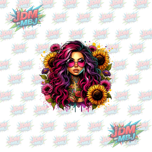 Iron On - Tattoo Girl DTF