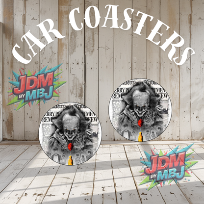 Juego de 2 posavasos para coche fabricados