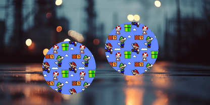 Impresiones de sublimación de posavasos de Super Mario (8 por página)
