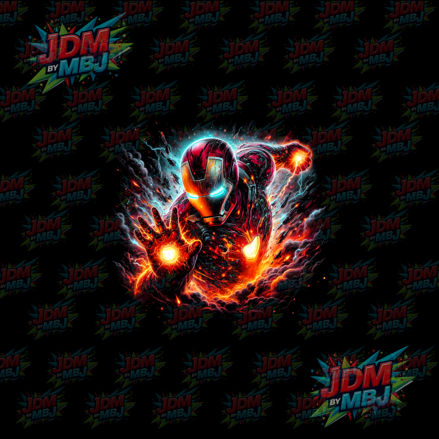 Iron On - Superhero Halftone DTF