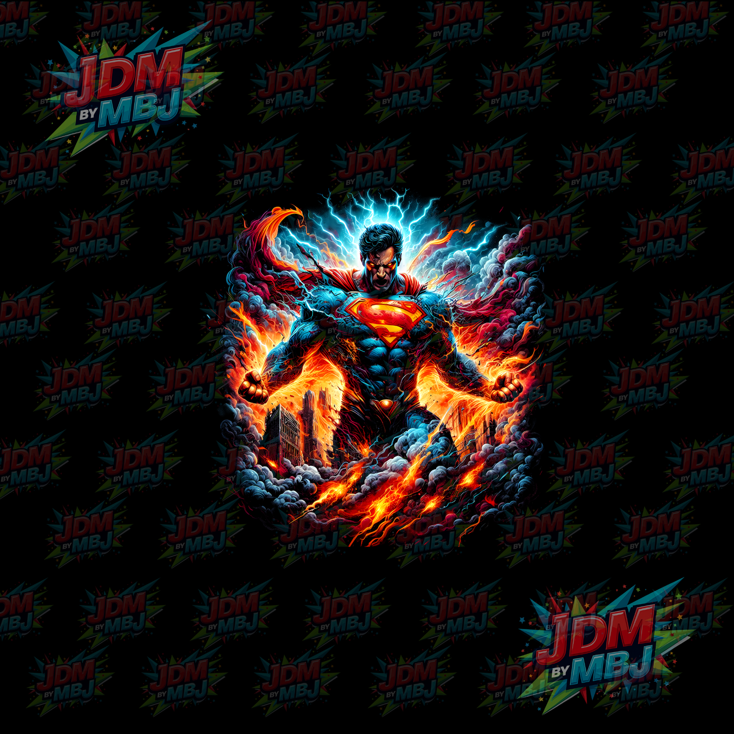 Iron On - Superhero Halftone DTF