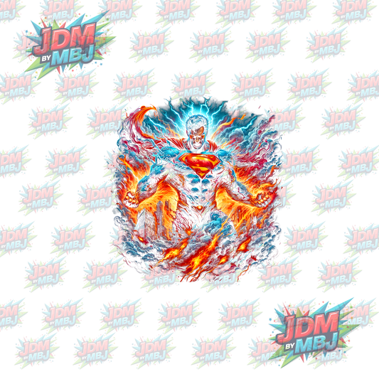 Iron On - Superhero Halftone DTF