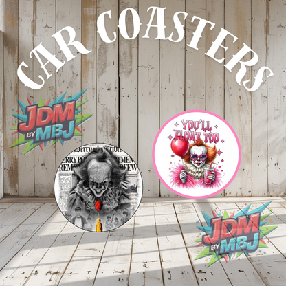 Juego de 2 posavasos para coche fabricados