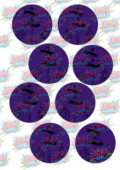 Impresiones de sublimación de posavasos para coche (8 por página)