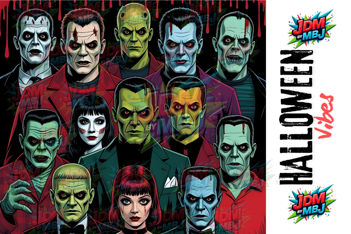 Inspirado en las impresiones de sublimación de Halloween