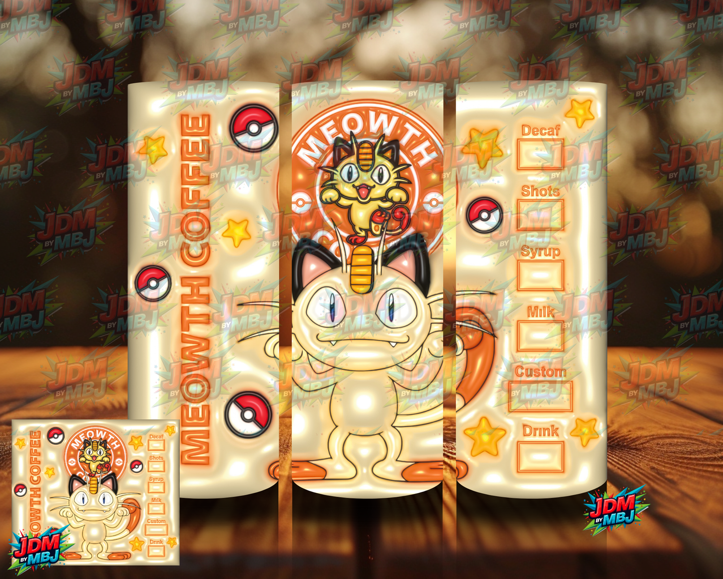 Bubble Style "Coffee" Sublimation Prints