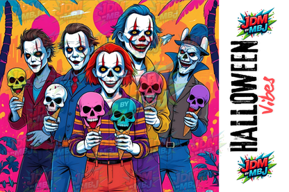 Inspirado en las impresiones de sublimación de Halloween