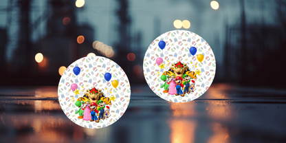 Impresiones de sublimación de posavasos de Super Mario (8 por página)