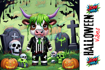 Inspirado en las impresiones de sublimación de Halloween