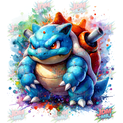 Pegatina termoadhesiva de Pokémon (2) DTF de 25 cm