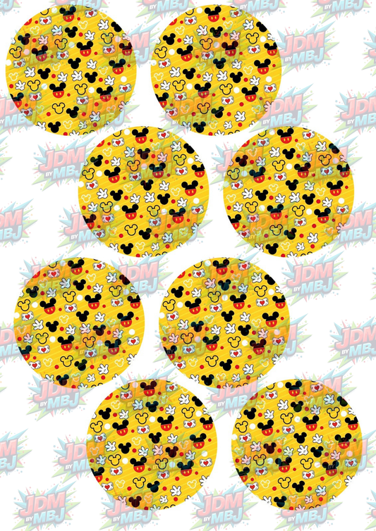 Inspired by Mickey Mouse Coasters Sublimation Prints