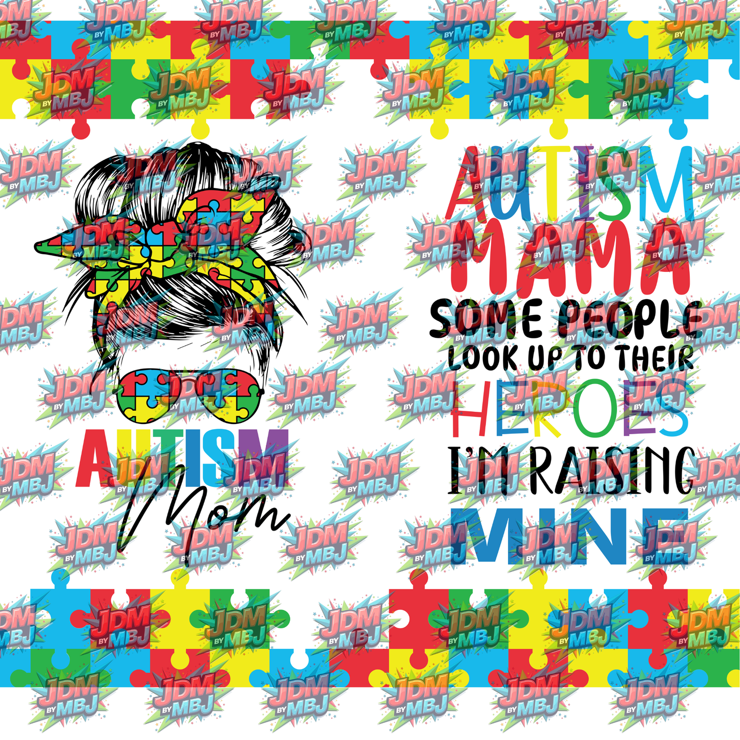 Inspired by Autism Awareness Sublimation Prints