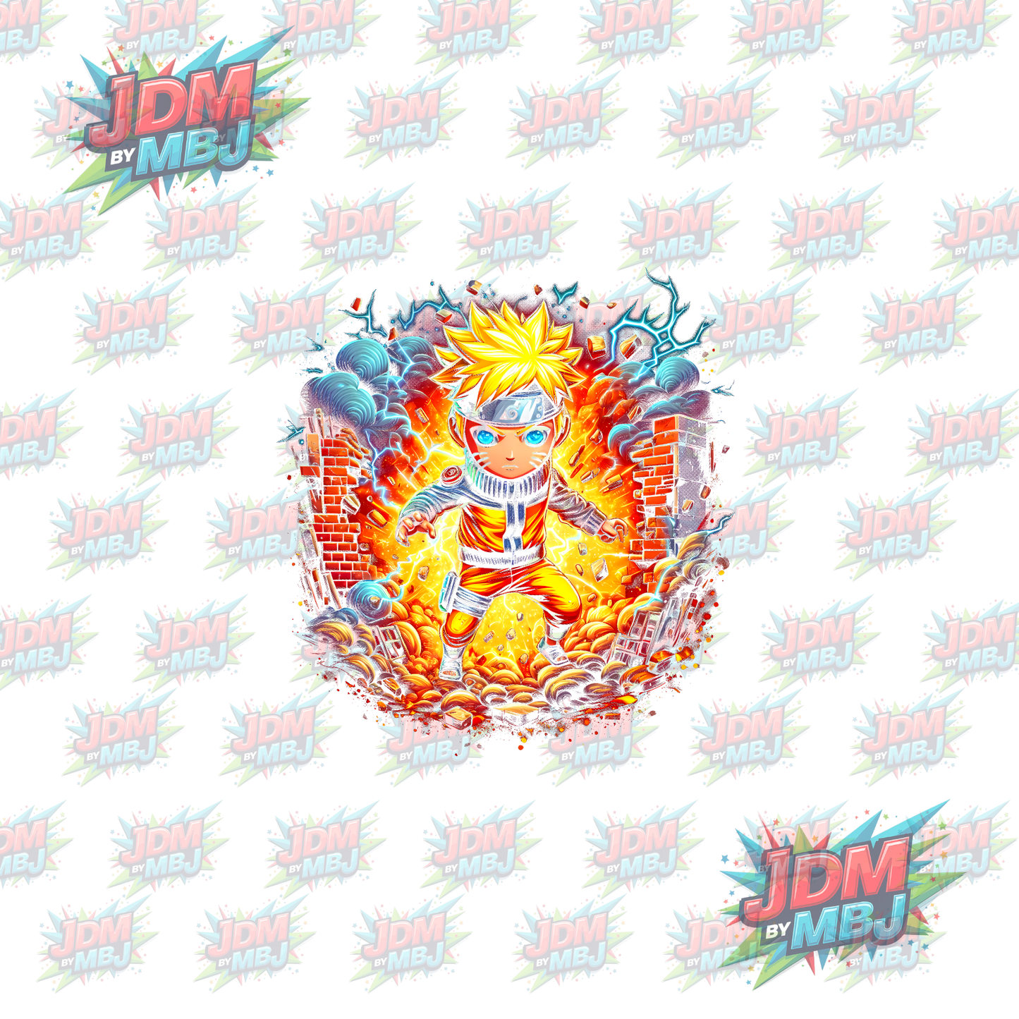 Iron On - Naruto 'Halftone' DTF