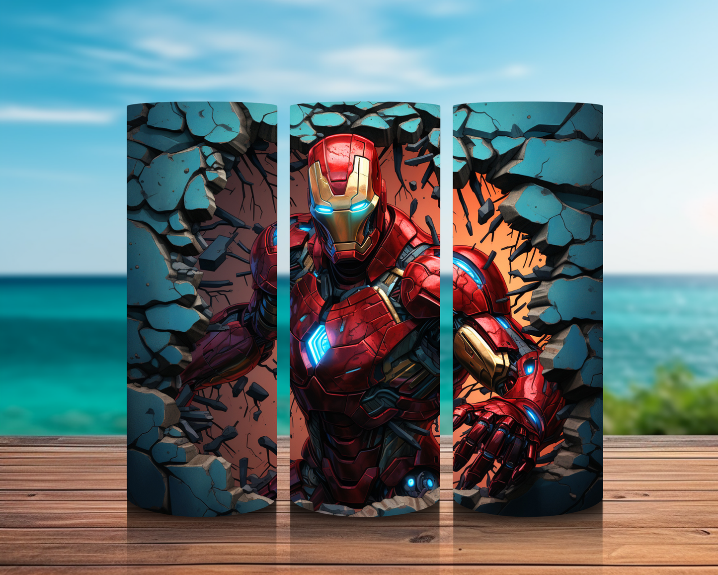 Inspirado en superhéroes 3D en impresiones de sublimación de pared
