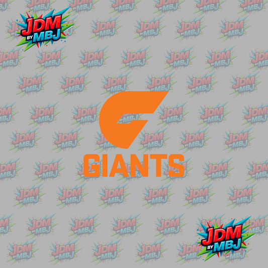 Iron On - GWS Giants "AFL" DTF 20cm