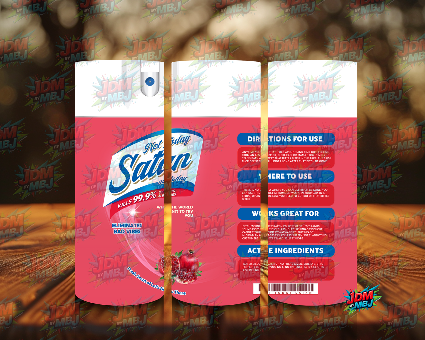 Inspired by Not Today Satan Sublimation Prints