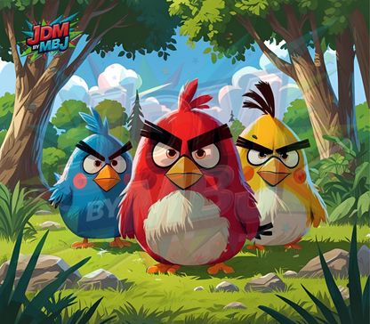 Inspirado en las impresiones de sublimación de Angry Bird