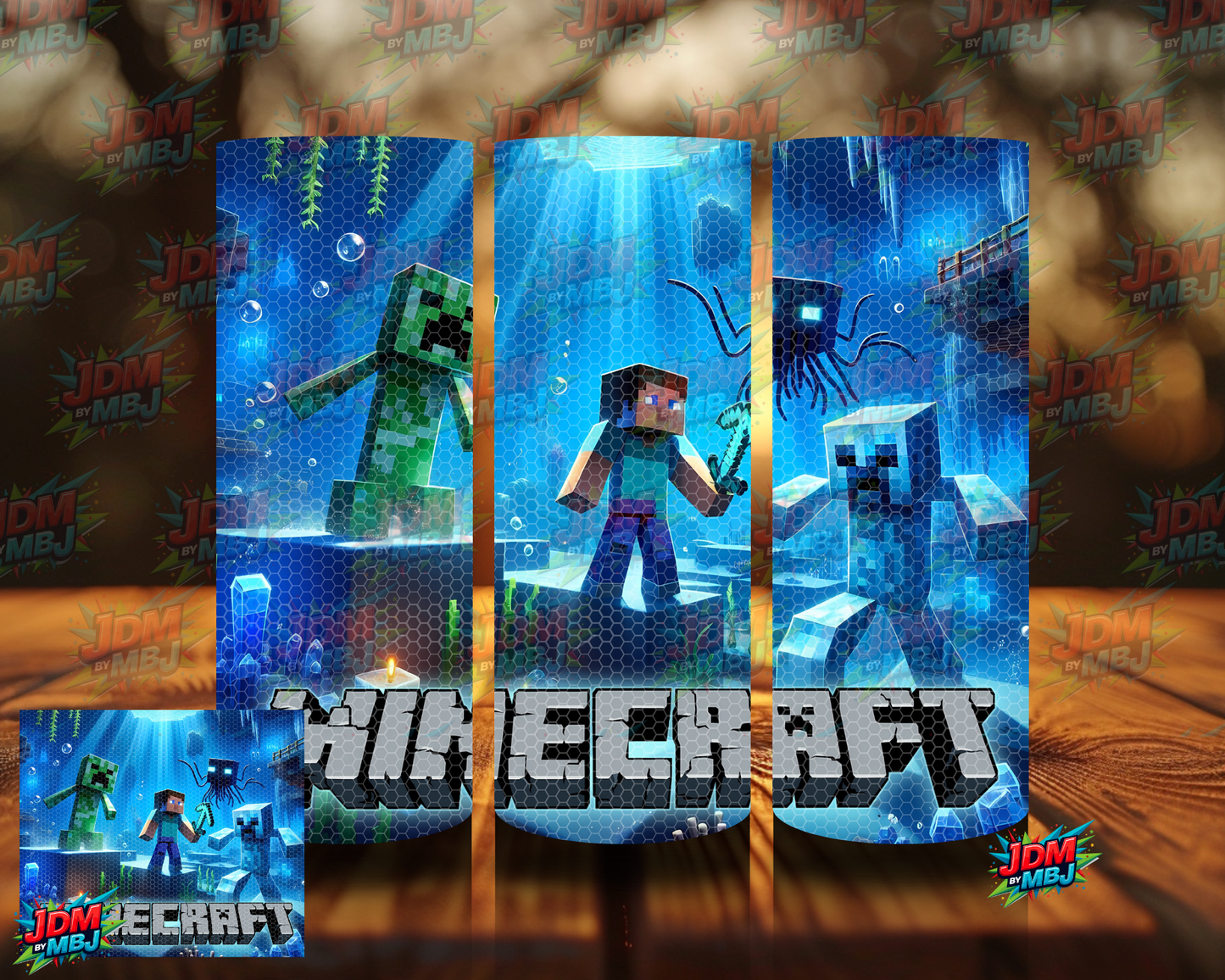 Rhinestone Minecraft 20oz Sublimation Prints