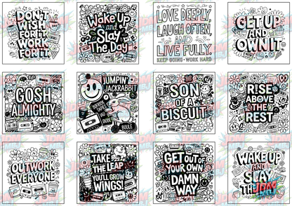Swear Words "Bold & Easy" Volume 7 Digital Colouring Pages