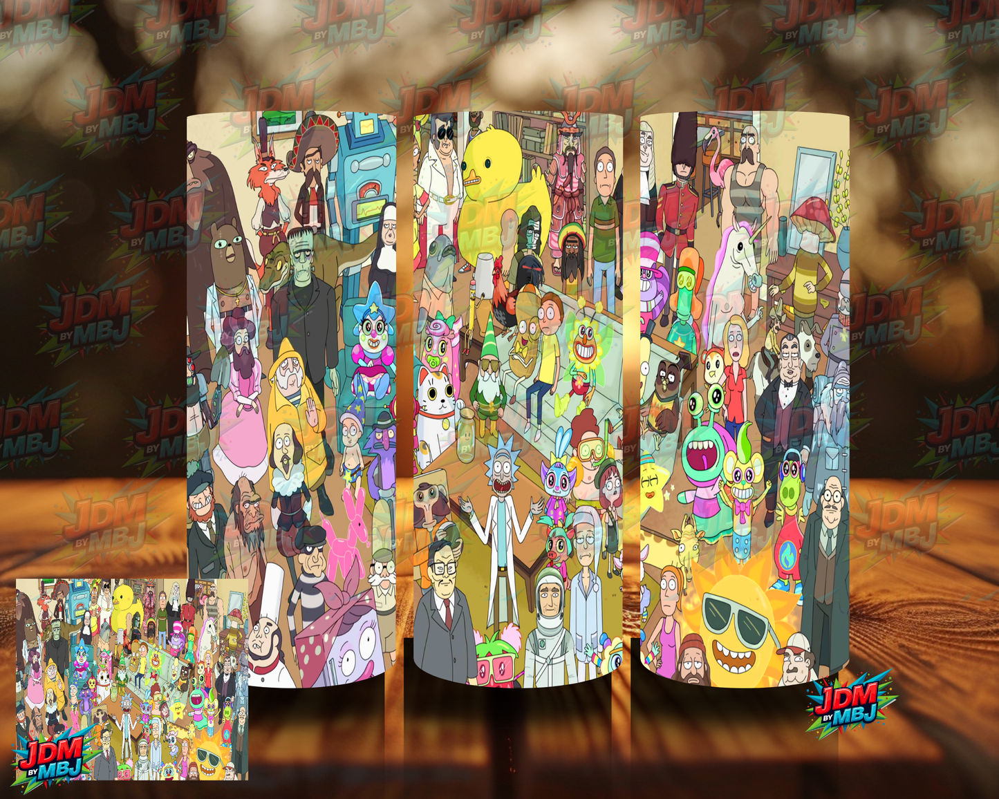 Inspired by Rick & Morty Sublimation Prints