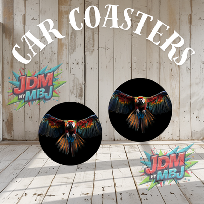 Juego de 2 posavasos para coche fabricados