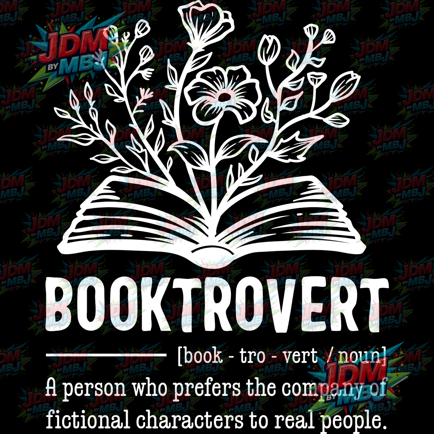 Iron On - BookTrovert DTF 20cm