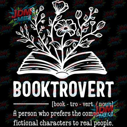 Iron On - BookTrovert DTF 20cm