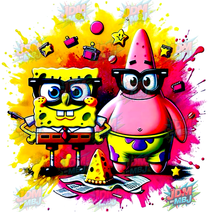 Bob Esponja Pantalones Cuadrados (DTF) - Planchado (25 cm)