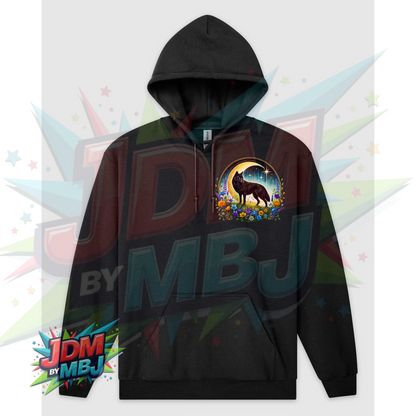 Lobos Místicos DTF Impreso en Sudaderas Gildan