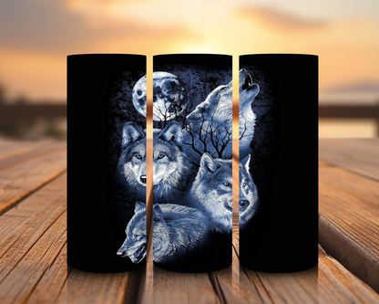 Inspirado en impresiones de sublimación de lobos