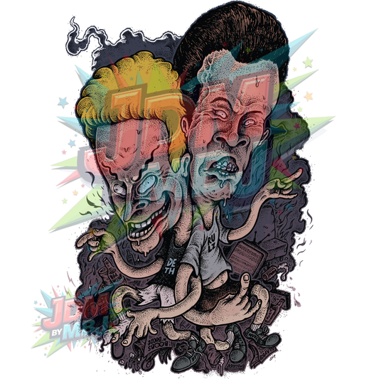Beavis & Butthead - Iron On - DTF 20cm