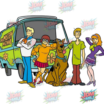 Vinilo termoadhesivo de Scooby Doo (DTF) de 25 cm